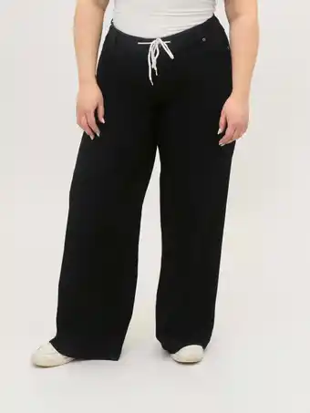 Walmart A3 Denim Women's Plus Size Drawstring Wide Leg, Sizes 16W-26W offer