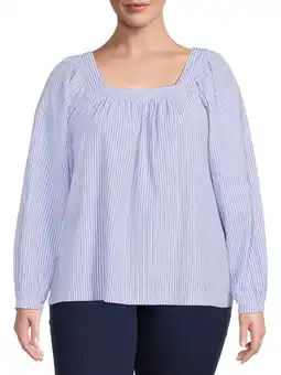 Walmart Terra & Sky Women's Plus Size Square Neck Top offer