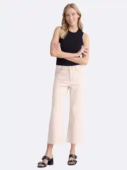 Walmart Time and Tru Women's Cropped Flare Jeans with Raw Hem, 26” Inseam, Sizes 2-20 offer