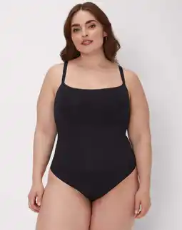 Walmart Maidenform Seamless Thong Bodysuit Black XL Women's offer