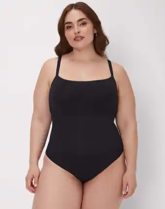 Walmart Maidenform Seamless Thong Bodysuit Black XL Women's offer