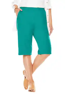 Walmart Woman Within Plus Size 7-Day Knit Bermuda Shorts offer