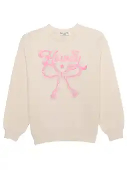 Walmart Howdy Bow Graphic Fleece Pullover with Long Sleeves, Womens Plus Size offer