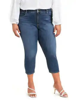 Walmart Levi’s Women's Plus Size 311 Shaping Skinny Capri Jeans offer