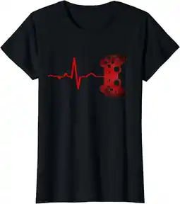 Walmart Gamer Heartbeat Video Games Gaming Boys Teens Men T-Shirt offer