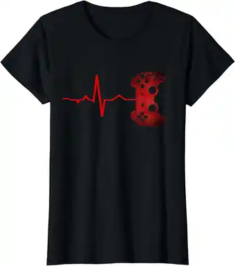 Walmart Gamer Heartbeat Video Games Gaming Boys Teens Men T-Shirt offer