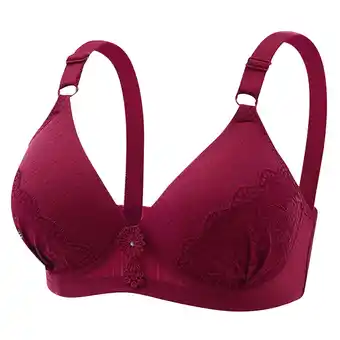 Walmart Womens Plus Size $5,Women Thin Plus Size Breathable Gathered Underwear Women Non-Steel Bra Daily Bra offer