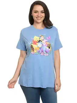 Walmart Womens Plus Size Winnie The Pooh Eeyore Tigger Piglet T-Shirt Blue offer