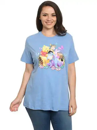 Walmart Womens Plus Size Winnie The Pooh Eeyore Tigger Piglet T-Shirt Blue offer