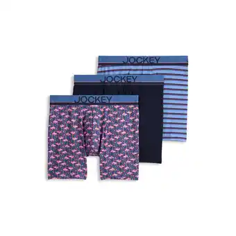 Walmart Jockey Men's True Style 6 Boxer Brief - 3 Pack offer
