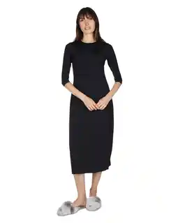 Walmart MeMoi Women's Bonded 3/4 Sleeve Slip Dress - Mens - Male offer