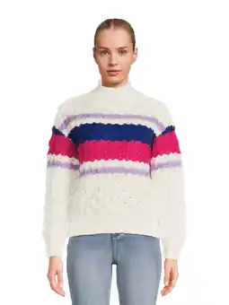 Walmart 99 Jane Street Women's Mock Neck Pullover Sweater with Long Sleeves, Midweight, Sizes XS-XXXL offer