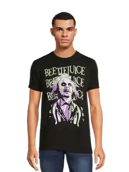 Walmart Beetlejuice Men's and Big Men's Graphic Tee with Short Sleeves, Sizes S-3XL offer