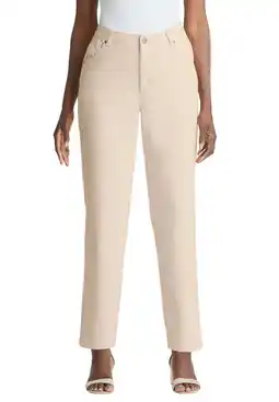 Walmart Jessica London Women's Plus Size Classic Cotton Denim Straight-Leg Jean offer