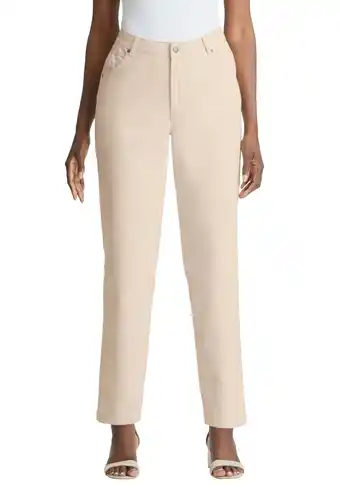 Walmart Jessica London Women's Plus Size Classic Cotton Denim Straight-Leg Jean offer