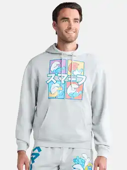 Walmart Smurfs Men's and Big Men's Graphic Hoodie with Long Sleeves, Sizes XS-3XL offer