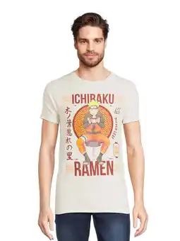 Walmart Naruto Men's and Big Men's Graphic Tee with Short Sleeves, Sizes S-3XL offer