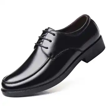 Walmart Mens Dress Shoes, Black Oxford Dress Shoes for Men Classic Lace-ups for Work and Formal Dressing offer