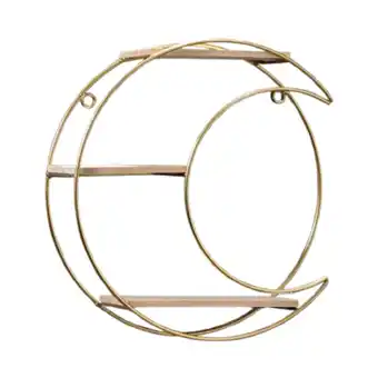 Walmart jicheng Metal 3 Tier Wall Hanging Shelf Decor Multifunctional for Storage Decorative Moon offer