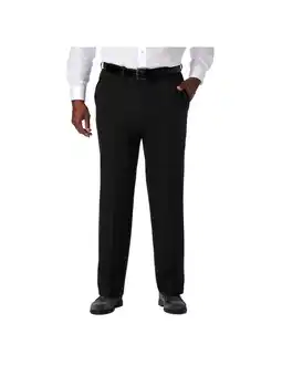 Walmart Haggar Men's Big & Tall Cool 18 Pro Solid Pant Classic Fit HC90235 offer