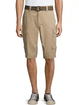 Walmart Lazer Men's Belted Ripstop Messenger Cargo Short offer