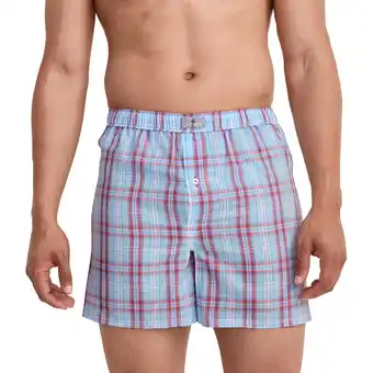 Walmart Jockey Men's 100% Cotton Woven 5 Boxer offer