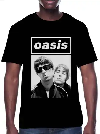 Walmart Oasis Men's and Big Men's Cotton Graphic Band Tee with Short Sleeves, Sizes S-3XL offer