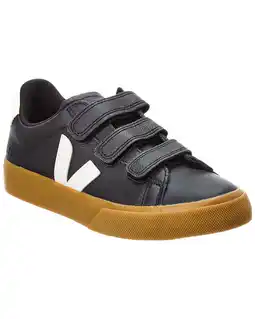 Walmart VEJA Recife Logo Leather Sneaker, 40, Black offer