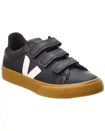 Walmart VEJA Recife Logo Leather Sneaker, 40, Black offer