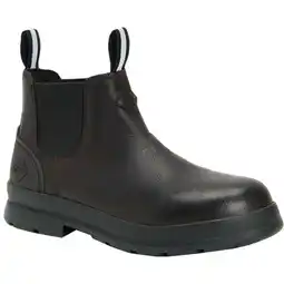 Walmart Muck Men's Chore Farm Leather Chelsea PT - MED, Black Coffee offer
