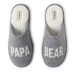 Walmart Dearfoams Men's Carson Papa Bear Dad Scuff Slipper offer