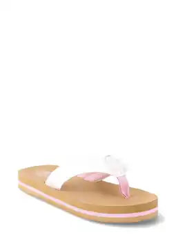 Walmart Wonder Nation Girls Iridescent Sporty Flip Flop Sandals offer