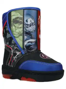 Walmart Marvel Avengers Toddler Boys Light Up Winter Snow Boots, Sizes 7-12 offer