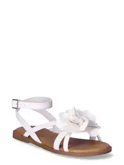 Walmart Madden NYC Little Girl & Big Girl White Flower Dress Sandal offer