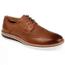 Walmart Vance Co. Mens Warrick Wide Width Tru Comfort Foam Wingtip Lace-up Derby Dress Shoe offer