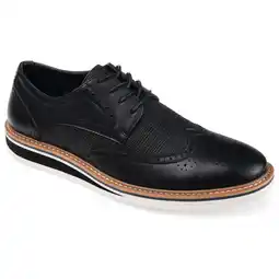 Walmart Vance Co. Mens Warrick Wide Width Tru Comfort Foam Wingtip Lace-up Derby Dress Shoe offer