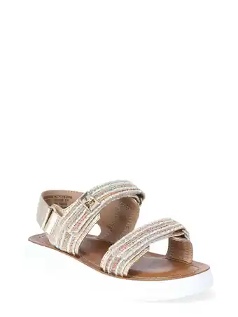 Walmart Wonder Nation Girls Raffia Platform Sandals offer
