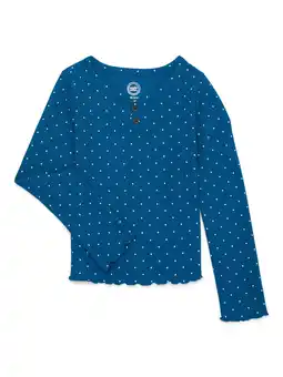 Walmart Wonder Nation Girls Long Sleeve Henley T-Shirt, Sizes 4-18 & Plus offer