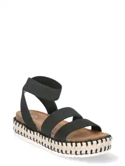 Walmart Wonder Nation Little & Big Girl Elastic Raffia Sandal offer