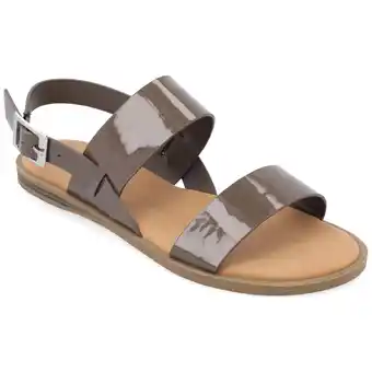 Walmart Journee Womens Lavine Multi Strap Flat Sandals offer