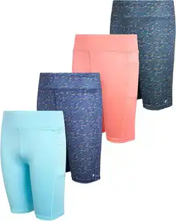 Walmart dELiAs Girls' Active Shorts - 4 Pack Basic Performance Bike Shorts (Big Girl) offer