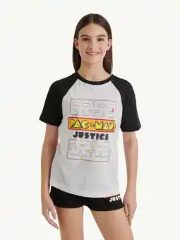 Walmart Justice Girls PAC-MAN Oversized Tee, Sizes XS - XLP offer