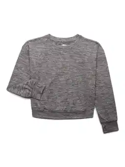 Walmart Athletic Works Girl's ButterCore Active Sweatshirt, Sizes 4-18 & Plus offer