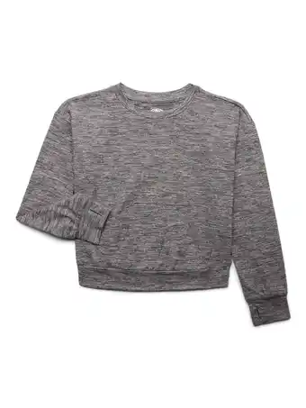 Walmart Athletic Works Girl's ButterCore Active Sweatshirt, Sizes 4-18 & Plus offer