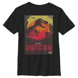 Walmart Boy's Jurassic Park T. rex Poster Graphic Tee Black X Large offer