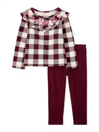 Walmart The Children's Place Toddler Girl Long Sleeve and Legging Set, Size 12-5T offer