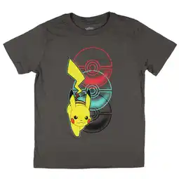 Walmart Boy's Pokemon Pikachu Poke Balls Graphic Tee Charcoal Heather X Large offer