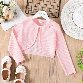 Walmart PatPat Girls Cardigan Bowknot Design Waffle School Uniform for Toddler to Big Girls Sizes 4-12 offer