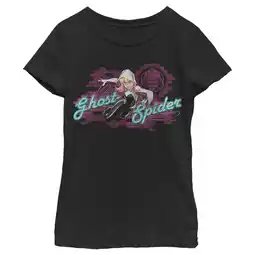 Walmart Girl's Marvel Ghost-Spider Logo Graphic Tee Black X Small offer