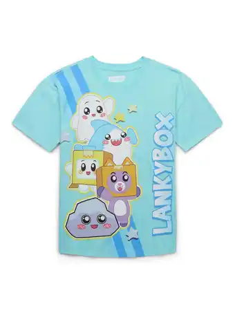 Walmart LankyBox Boys Oversized Graphic Tee, Sizes XS-2XL offer